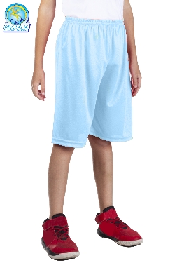 PANTALONCINI IN MAGLINA CELESTE